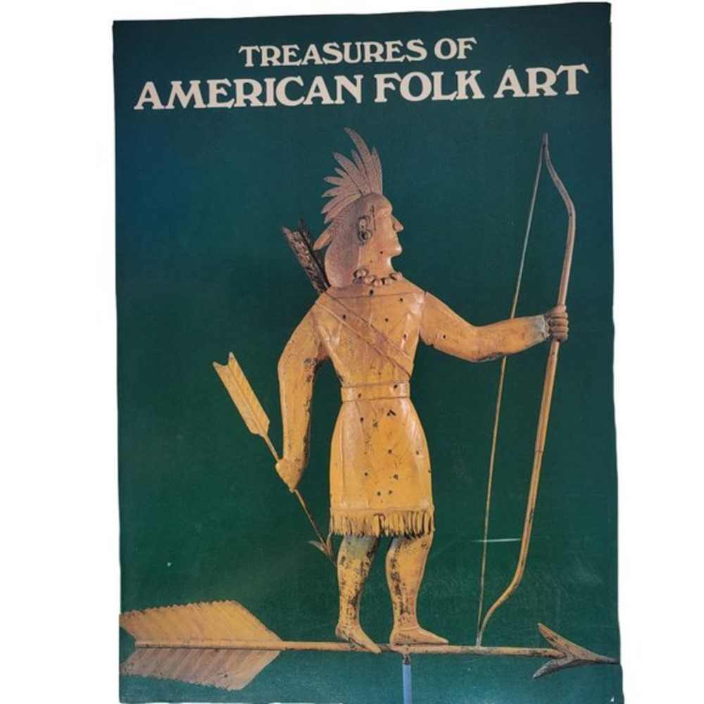 Treasures of American Folk Art 1979 Vintage Oversized Art Picture Paperback Book